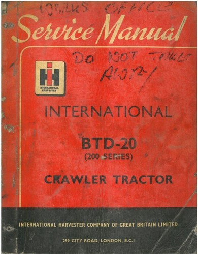 International crawler tractor - crawler,