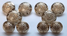 Scots Guards Button Set British Army No2  Star of the Order Thistle Insignia
