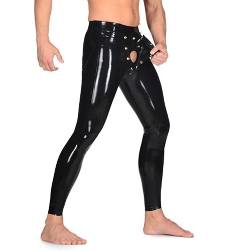 Latex rubber sexy trousers - latex,