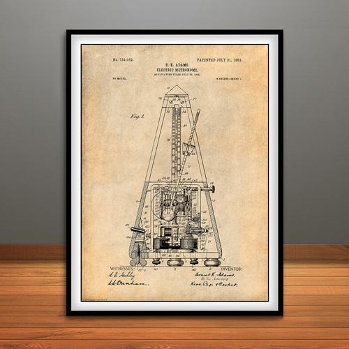 1902 electric metronome patent - electric,