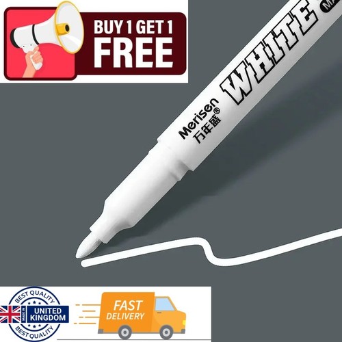 White permanent marker pens - permanent,