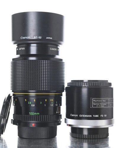 Canon 100mm macro - fd,