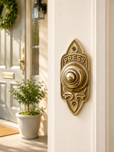 Victorian style door bell - style, push
