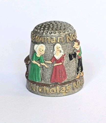 Vintage warwick pewter thimble - warwick,