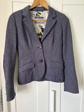 JOULES UK 8  BLUE Herringbone