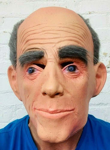 Old man mask bald head - man,