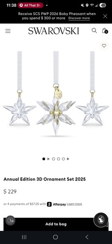 Swarovski christmas ornament - christmas,