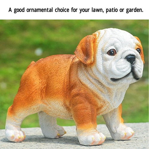 English bulldog puppy statue - bulldog,