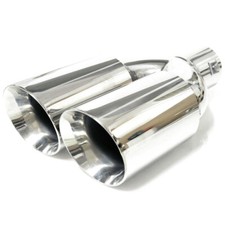 Twin Exhaust Tip Pipe Tail