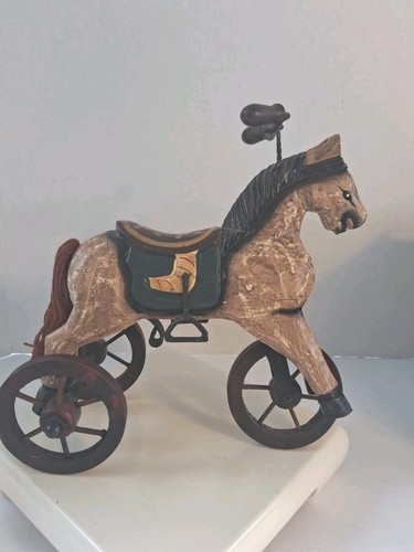 Vintage handcarved horse - vintage,