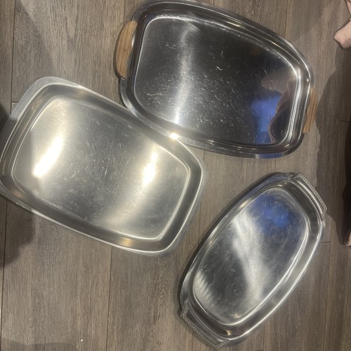 Vintage silver trays - vintage,