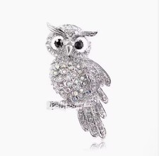 AB Perching Owl Brooch - 10%