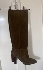 ZARA  Brown suede knee boots