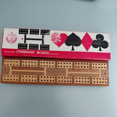 Vintage cribbage board - vintage,