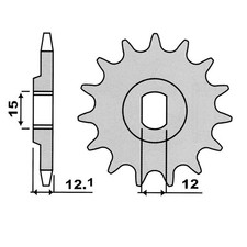 Trial 2105 Z11 Pinion Z=11