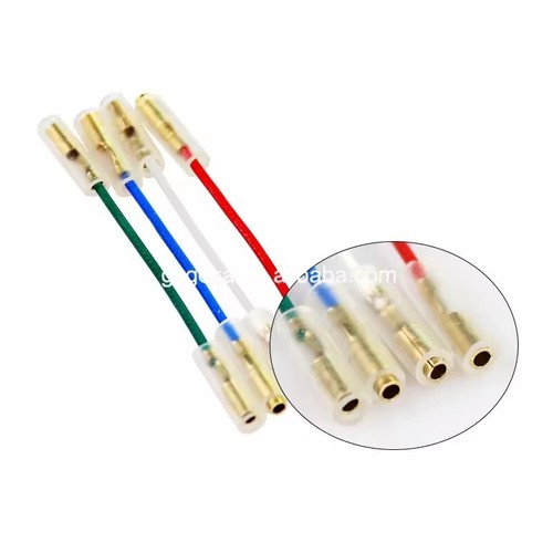 Headshell lead wires gold - headshell,