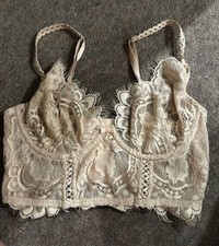 Nude Lipstick Lace Longline