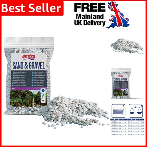 Coarse white aquarium - coarse, gravel