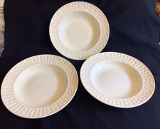 3 x Aynsley Ivory Basketweave