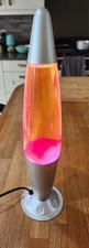 Dr W Motion Rocket shaped Lava Lamp - orange/pink Wax - Retro Vibe