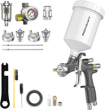D1 LVLP Air Spray Gun Premium Kit, Easy to Use, Paint Gun for Cars & House DIY P