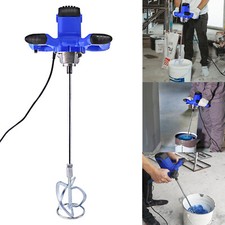 5000W Electric Plaster Paddle Mixer Drill Mortar Cement Stirrer Whisk 6 Gear