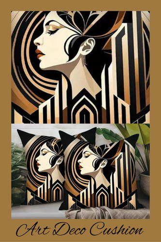 1pc art deco lady 1920 - art,