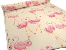 LAURA ASHLEY PRETTY FLAMINGO PINK Cotton Curtain Cushion Fabric