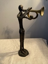 Vintage Cast Iron Man  Playing