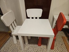 Ikea Childrens Table and 3