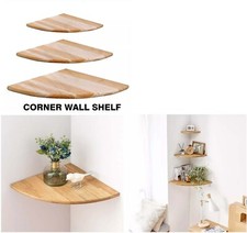 Corner storage shelf natural - corner,