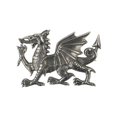 Welsh dragon pewter - pewter, cap