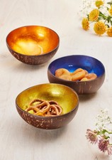 Coconut Bowl Lacquered  Hand