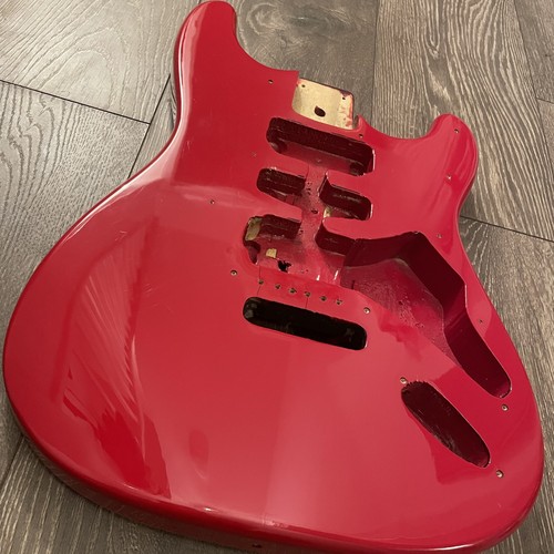 Red strat style electric - style,