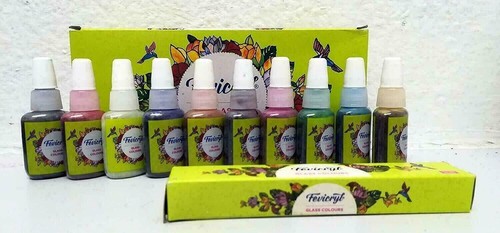 Water based glass paints - water,