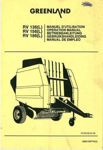 Greenland round baler rv136 - baler,