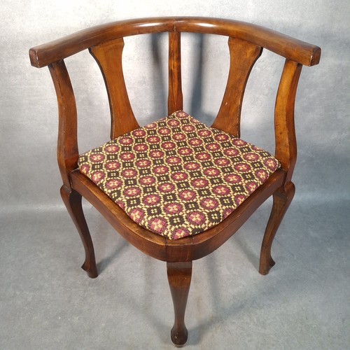 Antique corner chair mahogany - corner,