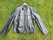 Ducati 'Casual' Black Leather Jacket (Size L)