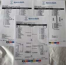 UEFA TEAMSHEET SET CHAMPIONS