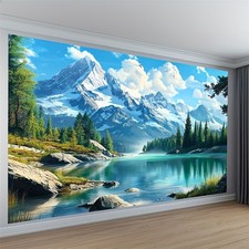 Large Mountain Lake Scenery
