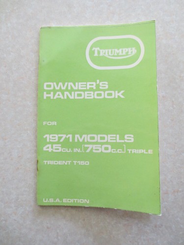 Original 1971 triumph 750 - 1971,