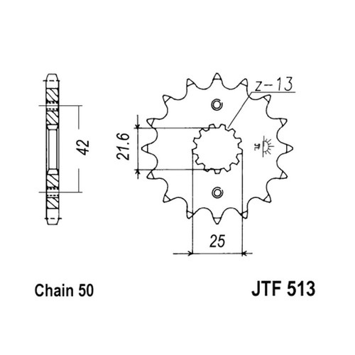 Sprocket 17 damped - jt,