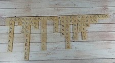 Spare Scrabble Wooden Tiles 2002 VintageGenuine Spare Replacement -Arts & Crafts