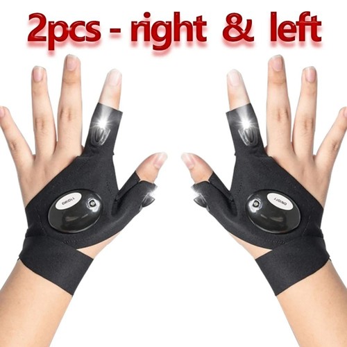 Led flashlight gloves - led,