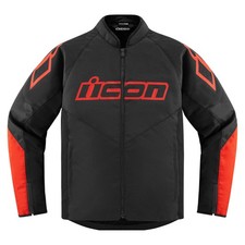 Icon Hooligan CE Adult Mens Red Motorcycle Street Racing Sport Jacket