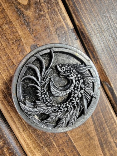 Vtg metzke pewter coiled - metzke,