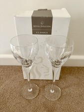 Royal Doulton Lead Crystal Champagne Flutes