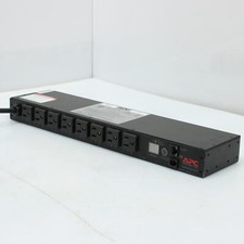 APC AP7900B 8-Outlet 120V x 12A Switched Rack 1U PDU w/ Rack Ears