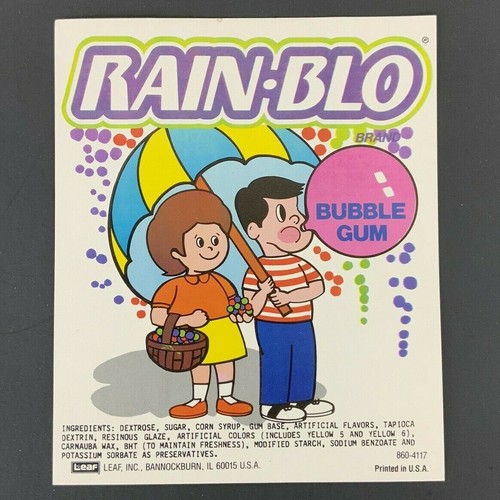 Rain blo bubble gum vending - rain,