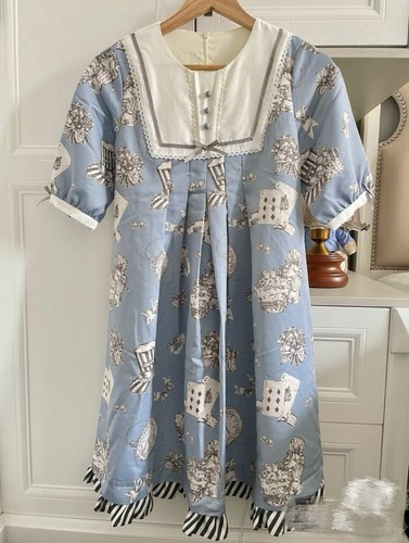 Blue lolita fashion - blue, dress